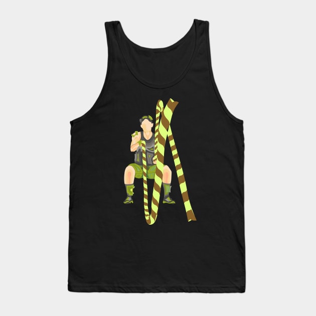 BATTLE ROPING GIRL STYLIZED ART Tank Top by STYLIZED ART